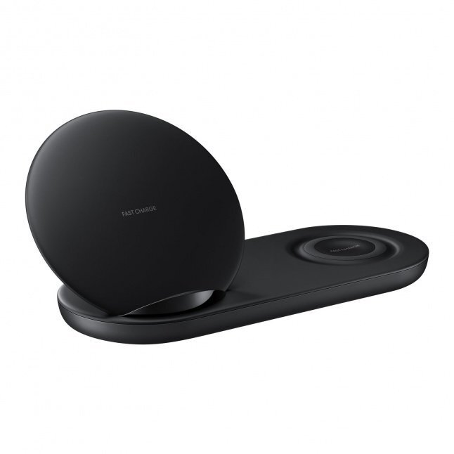 Samsung Wireless Charger Duo Stand + Pad Type (watch charging) Black cena un informācija | Lādētāji un adapteri | 220.lv