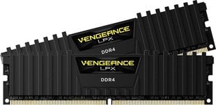 Corsair Vengeance LPX, DDR4, 2x8GB, 3000MHz, CL16 (CMK16GX4M2D3000C16) cena un informācija | Operatīvā atmiņa (RAM) | 220.lv