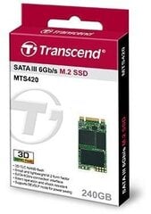 Transcend MTS420 240GB SATA3 (TS240GMTS420S) cena un informācija | Iekšējie cietie diski (HDD, SSD, Hybrid) | 220.lv