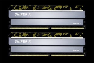 G.Skill Sniper X DDR4, 2x16GB, 2400MHz, CL17 (F4-2400C17D-32GSXK) cena un informācija | Operatīvā atmiņa (RAM) | 220.lv