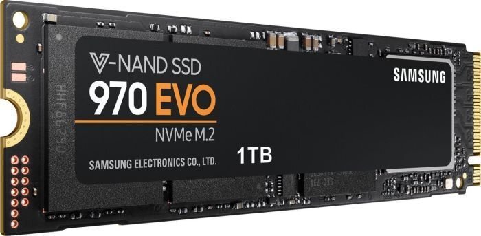 Samsung 970 EVO 1TB PCIe x4 NVMe (MZ-V7E1T0BW) цена и информация | Iekšējie cietie diski (HDD, SSD, Hybrid) | 220.lv