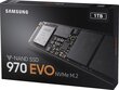 Samsung 970 EVO 1TB PCIe x4 NVMe (MZ-V7E1T0BW) cena un informācija | Iekšējie cietie diski (HDD, SSD, Hybrid) | 220.lv