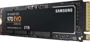 Samsung 970 EVO 2TB PCIe x4 NVMe (MZ-V7E2T0BW) cena un informācija | Iekšējie cietie diski (HDD, SSD, Hybrid) | 220.lv