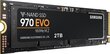 Samsung 970 EVO 2TB PCIe x4 NVMe (MZ-V7E2T0BW) цена и информация | Iekšējie cietie diski (HDD, SSD, Hybrid) | 220.lv