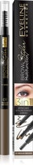 Uzacu zīmulis Eveline Brow Multifunction Styler 3 in 1 01 Medium Brown 1 gab. цена и информация | Карандаши, краска для бровей | 220.lv