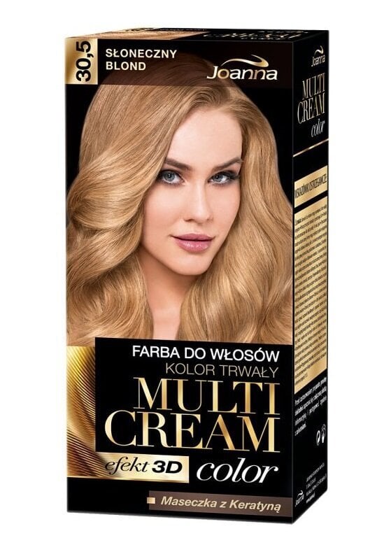 Matu krāsa Joanna Multi Cream Color 100 ml, 30.5 Sunny Blonde cena un informācija | Matu krāsas | 220.lv