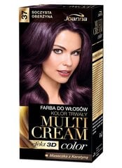 Matu krāsa Joanna Multi Cream Color 100 ml, 37 Juicy Eggplant cena un informācija | Matu krāsas | 220.lv