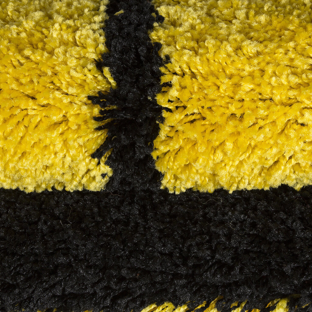 Bērnu paklājs Shaggy Fun Yellow, 100x100 cm cena un informācija | Paklāji | 220.lv