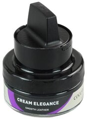 Coccine melnas krāsas apavu smēre ar sūkli Nr.02 Cream Elegance, 50 ml цена и информация | Для ухода за обувью и одеждой | 220.lv