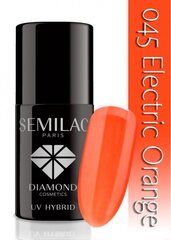 Gēla nagu laka Semilac 7 ml, 045 Electric Orange цена и информация | Лаки для ногтей, укрепители | 220.lv