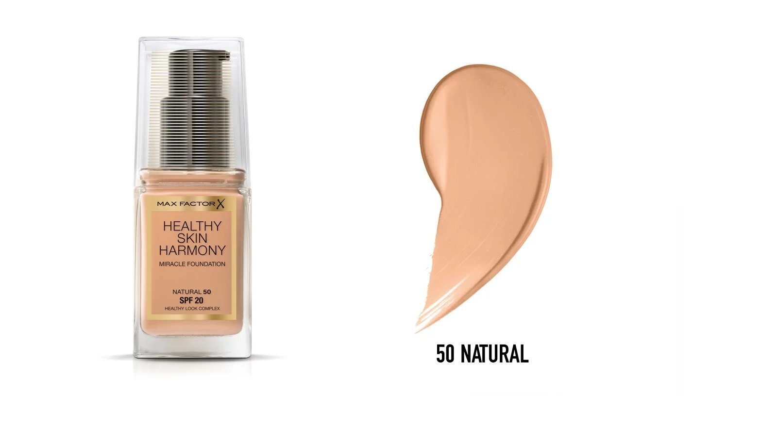 Grima pamats Max Factor Healthy Skin Harmony 50 Natural, 30 ml cena un informācija | Grima bāzes, tonālie krēmi, pūderi | 220.lv