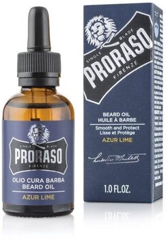Масло для бороды Proraso Azur Lime, 30 мл цена и информация | Косметика и средства для бритья | 220.lv