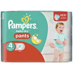 Autiņi Pampers Active Nappy, izmērs 4, 27 gab. цена и информация | Подгузники | 220.lv