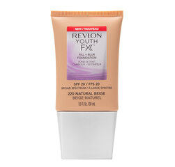 Grima bāze Revlon Youth Fx SPF 20 30 ml, Natural Beige, Natural Beige cena un informācija | Grima bāzes, tonālie krēmi, pūderi | 220.lv