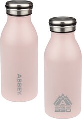 Pudele Abbey Victoria, 350 ml, rozā цена и информация | Фляги для воды | 220.lv