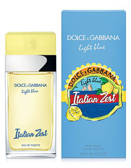 Tualetes ūdens Dolce & Gabbana Light Blue Italian Zest EDT sievietēm 100 ml цена и информация | Женские духи | 220.lv