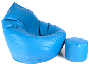Кресло-мешок с пуфом Mega Comfort, синее цена и информация | Кресла-мешки и пуфы | 220.lv