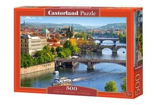 Puzle Castorland "View of Bridges in Prague", 500 g. cena un informācija | Puzles, 3D puzles | 220.lv