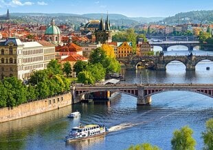 Puzle Castorland "View of Bridges in Prague", 500 g. цена и информация | Пазлы | 220.lv