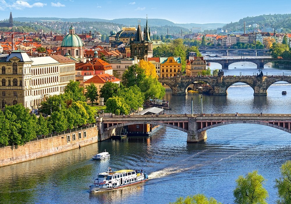 Puzle Castorland "View of Bridges in Prague", 500 g. цена и информация | Puzles, 3D puzles | 220.lv