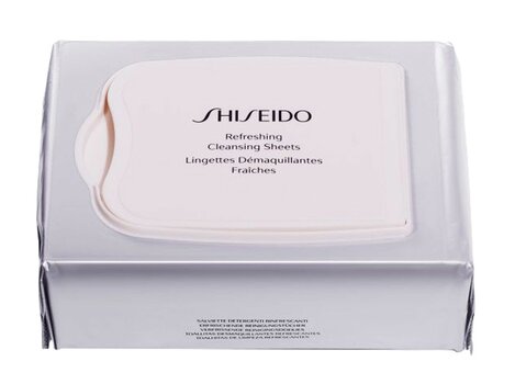 Atsvaidzinošas salvetes sejai Shiseido Refreshing Cleansing Sheets 30 gab. цена и информация | Средства для очищения лица | 220.lv