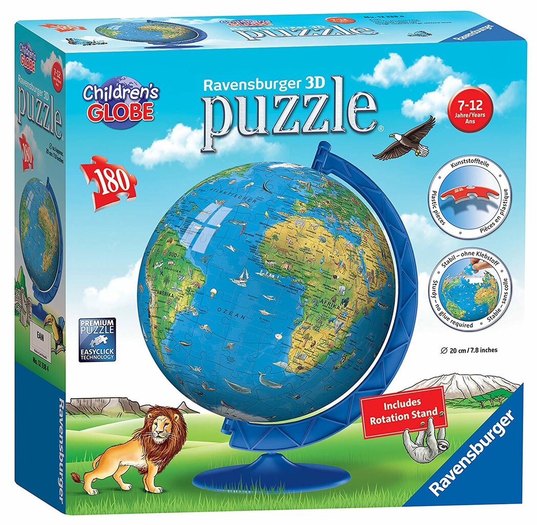 3D puzle Ravensburger Globuss, 3384, 180 d. cena un informācija | Puzles, 3D puzles | 220.lv