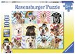 Puzle Ravensburger Jautrie suņi, 10870, 100 g. цена и информация | Puzles, 3D puzles | 220.lv