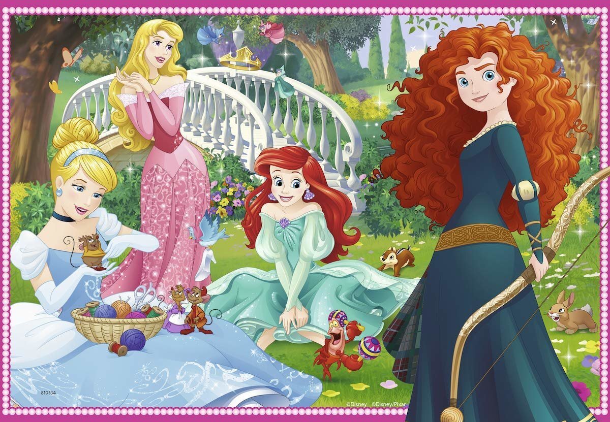Puzle Ravensburger Disney Princess (Disneja Princese), 7620, 2 x 12 g. cena un informācija | Puzles, 3D puzles | 220.lv