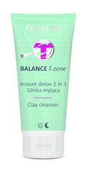 Sejas maska T zonai Floslek Balance T-zone Instant Detox 2in1 125 ml cena un informācija | Sejas maskas, acu maskas | 220.lv