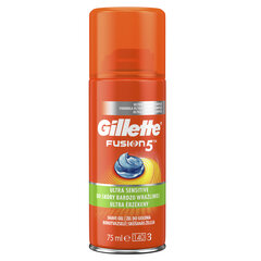 Skūšanās želeja Gillette FUSION Ultra Sensitive 75 ml cena un informācija | Skūšanās piederumi, kosmētika | 220.lv