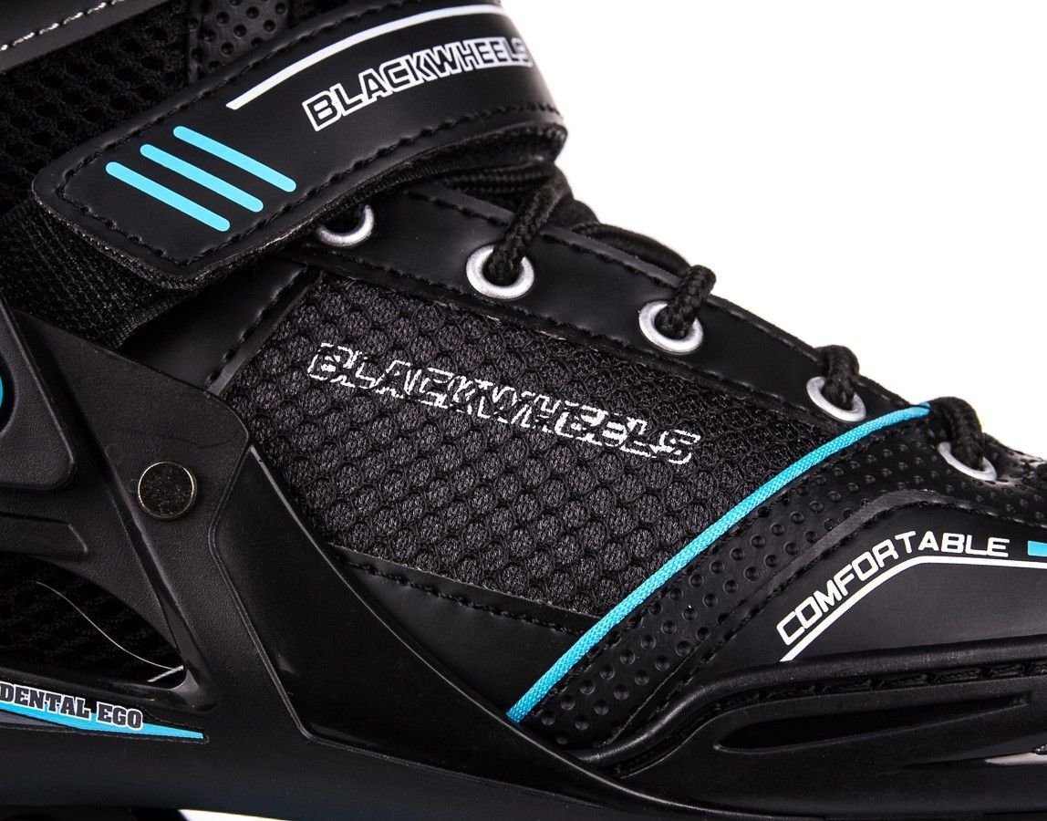 Skrituļslidas Blackwheels Slalom, melnas/zilas cena un informācija | Skrituļslidas | 220.lv