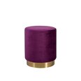 Пуф LA PERLA D35xH42см, материал покрытия: бархатная ткань, цвет: лиловый
