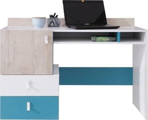 Письменный стол Planet 09, белый/синий цена и информация | Компьютерные, письменные столы | 220.lv