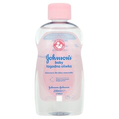 Mitrinoša ķermeņa eļļa ar olīvu ekstraktu Johnson's Baby 200 ml cena un informācija | Bērnu kosmētika, līdzekļi jaunajām māmiņām | 220.lv