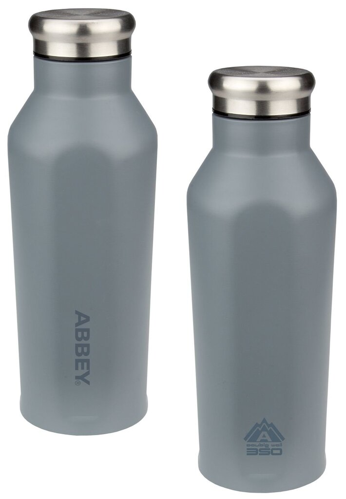 Pudele Abbey Godafoss, 350 ml, pelēka cena un informācija | Ūdens pudeles | 220.lv