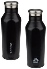 Бутылка для воды Godafoss Abbey, 350 мл, черная цена и информация | Фляги для воды | 220.lv