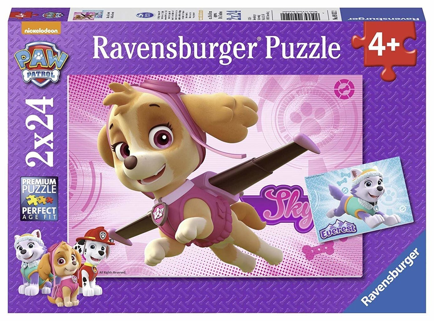 Puzle Paw Patrol (Ķepu patruļa) Skye & Everest, 9152, 2 x 24 gab. цена и информация | Puzles, 3D puzles | 220.lv