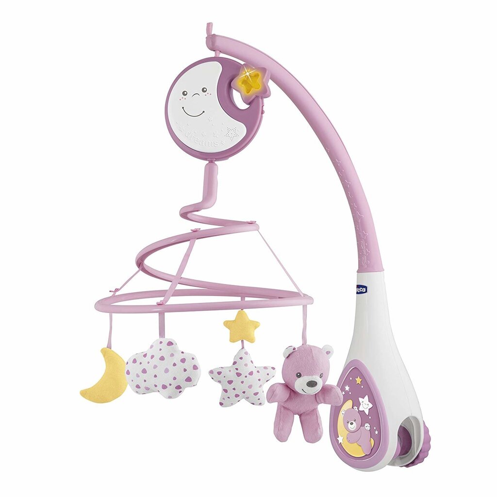 Karuselis - projektors Chicco Next2Dreams, rozā цена и информация | Rotaļlietas zīdaiņiem | 220.lv