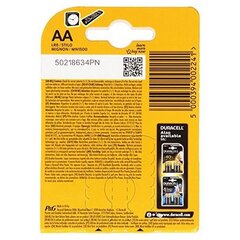 DURACELL DURACELL SIMPLY ALKALINE BATTERY AAA LR03 / MN2400 4 ШТ. цена и информация | Батарейки | 220.lv