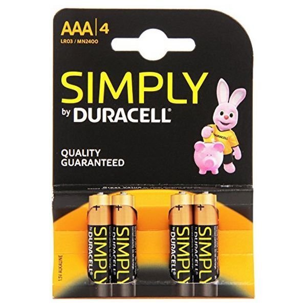 Baterijas Duracell Simply, 4 gab. цена и информация | Baterijas | 220.lv