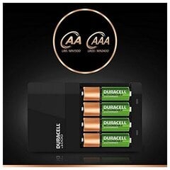 Зарядное устройство + аккумуляторы DURACELL CEF14 2 x AA + 2 x AAA HR06/HR03 1300 mAh цена и информация | Зарядные устройства для элементов питания | 220.lv