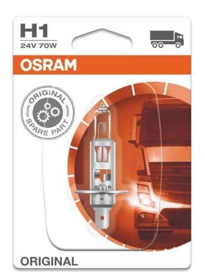 Automašīnas spuldze Osram Original H1, 24V, 1 gab. cena un informācija | Auto spuldzes | 220.lv