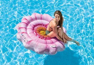 Piepūšamā plosts Intex Pink Daisy Flower, 142 cm cena un informācija | Piepūšamās rotaļlietas un pludmales preces | 220.lv