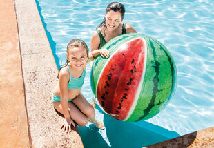 Piepūšamā bumba Intex Watermelon 107 cm цена и информация | Надувные и пляжные товары | 220.lv