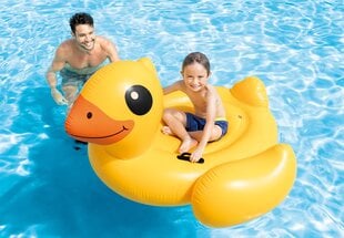 Piepūšamais plosts Intex Yellow Duck Ride-On cena un informācija | Piepūšamās rotaļlietas un pludmales preces | 220.lv