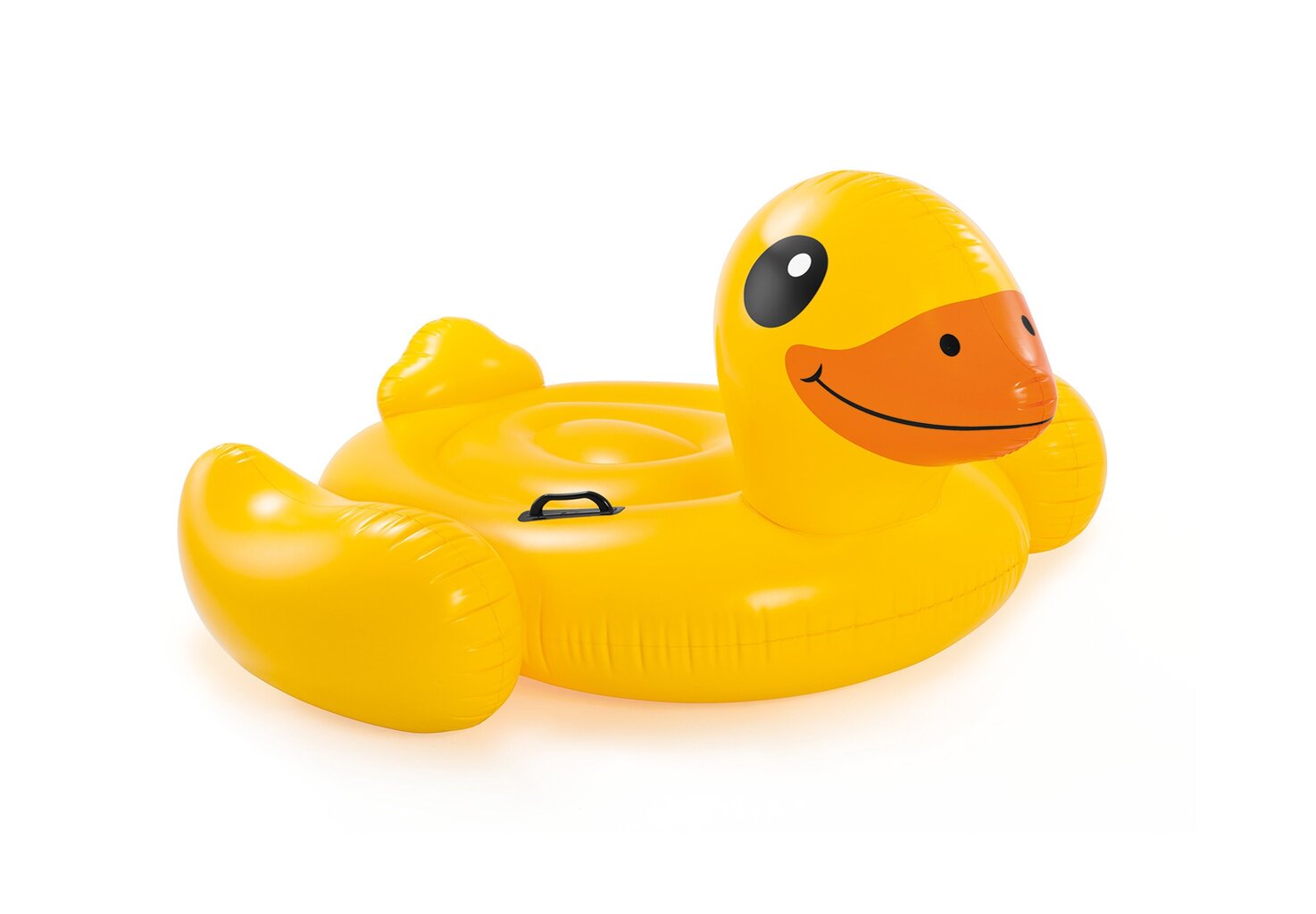 Piepūšamais plosts Intex Yellow Duck Ride-On cena un informācija | Piepūšamās rotaļlietas un pludmales preces | 220.lv