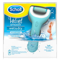 Elektriska pēdu vīle Scholl Velvet Smooth & nbsp; Wet and Dry цена и информация | Средства для маникюра и педикюра | 220.lv