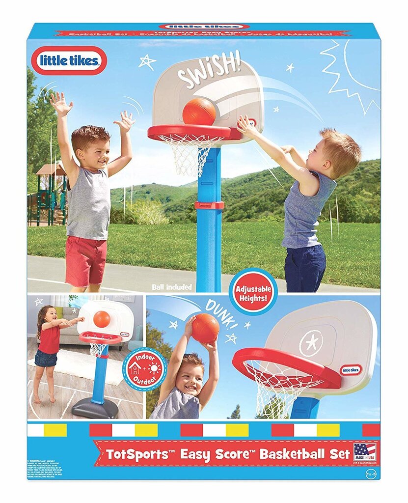 Basketbola stends ar bumbu Little Tikes Tot Sports, 6208 цена и информация | Ūdens, smilšu un pludmales rotaļlietas | 220.lv