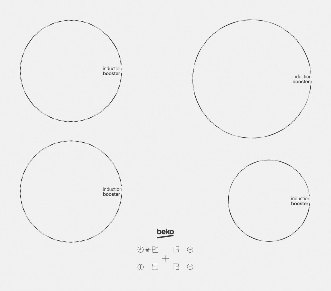 Beko HII64400ATW cena un informācija | Plīts virsmas | 220.lv