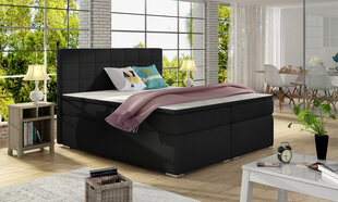 Кровать NORE Alice, 140x200 см, гобелен, черная цена и информация | Кровати | 220.lv